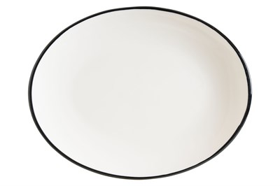 Блюдо овальное 250*190 мм. Линеа Черный, форма Мув Bonna /1/12/960/ 77849 - фото 40759027