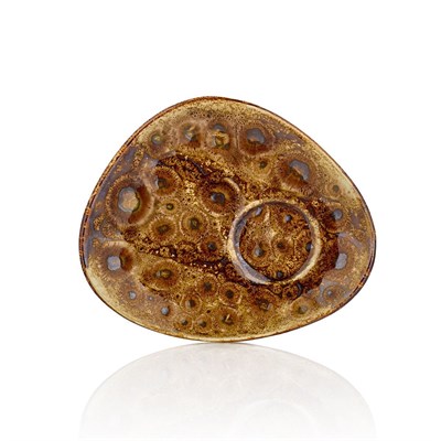 Блюдце 14*11 cм,(для чашки 81229385)  фарфор,серия "Cowry Yellow", By Bone 81229384 - фото 40836713
