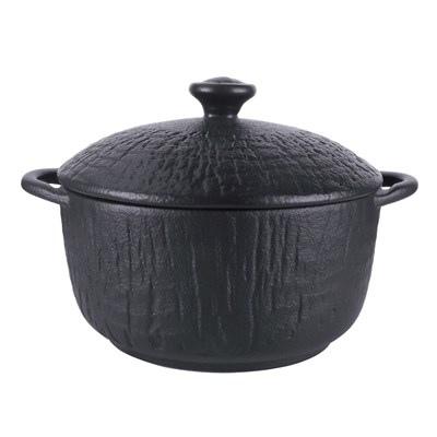 Бульонная чашка с крышкой d=14 см, h=7см , 600мл, серия "Black Raw Wood"  P.L. - ProffCuisine 81229873 - фото 40837602
