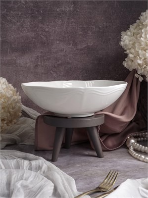 Салатник 1,9 л, d 26 см h 7,5 см, фарфор, Grazia CDF GR09 - фото 40909328