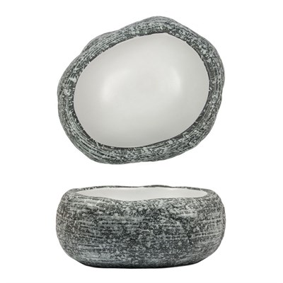 Блюдо/салатник 600мл.22,5*18,5cм, h=9,5cм,серия "White Matt Taiga"  P.L. 81229044 - фото 40942311