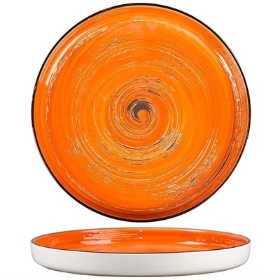 Тарелка с бортом Texture Orange Circular 28 см, h 3,1 см, P.L. Proff Cuisine 70001277 - фото 40952761
