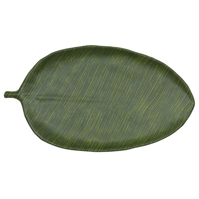 Блюдо,поднос меламиновый 46*25.4, h=2.8см  P.L. Green Banana Leaf 81290147 - фото 40955341