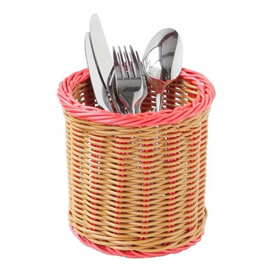 Подставка плетеная для столовых приборов,15*15 см,коричневая P.L.Proff Cuisine 78040012 - фото 40971553