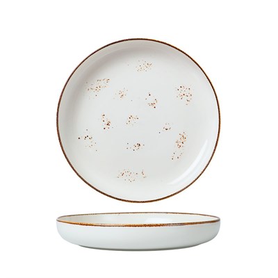 Тарелка с бортом d=25,5 см, фарфор "NOBLE" серия "Grace" 81221673 - фото 40997127