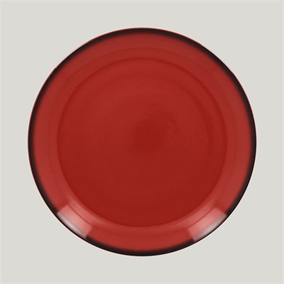 Тарелка круглая RAK Porcelain LEA Red 27 см (красный цвет) 81223508 - фото 41214698