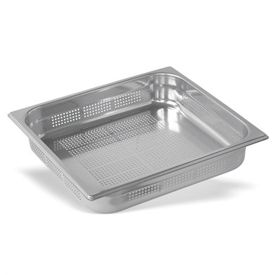 Гастроемкость перфорированная 2/3*20 мм (353*325 мм) 1,7 л, металл, P.L. Proff Cuisine 91001099 - фото 41225307
