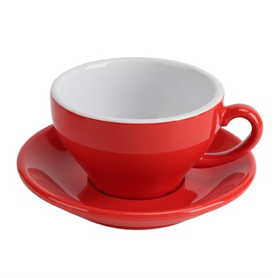 Чашка с блюдцем красная Barista (Бариста) 200 мл, P.L. Proff Cuisine 81220295 - фото 41243047