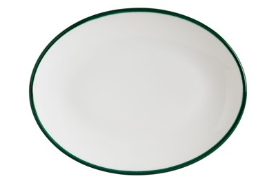 Блюдо овальное 310*240 мм. Линеа Зеленый, форма Мув Bonna /1/6/582/ 78091 - фото 41247277