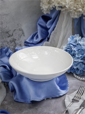 Салатник 1,1 л, d 22,7 см h 6,2 см, фарфор, Primavera CDF PR09 - фото 41407674