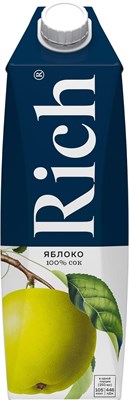 Сок Яблочный "РИЧ",тетрапак,1000 мл,(упаковка 12 шт) 81222815 - фото 41554534