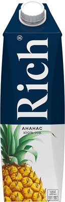 Сок Ананасовый "РИЧ",тетрапак,1000 мл,(упаковка 12 шт) 81222818 - фото 41554537