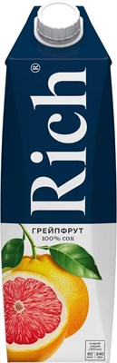 Сок Грейпфрутовый "РИЧ",тетрапак,1000 мл,(упаковка 12 шт) 81222821 - фото 41554540