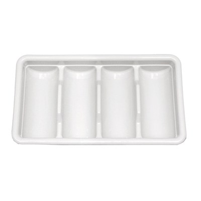 Подставка для столовых приборов 4 отделения,  пластик, P.L. Proff Cuisine 92001001 - фото 41557798