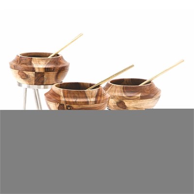 Стойка металлическая для выкладки + салатник из бука,22*22*27 см,  P.L.--Hotelware 81240965 - фото 41566785