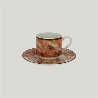 Блюдце RAK Porcelain Peppery для чашки 13 см, h 1,7 см, красный цвет 81220615 - фото 41583980