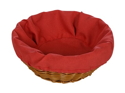 Чехол для корзинки пластиковой круглой габардин коралл чдх13