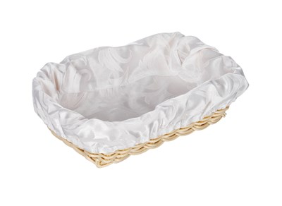 Чехол для корзинки пластиковой прямоугольной Мати белый чдх102