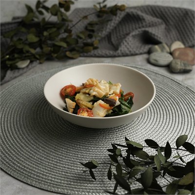 Cалатник d=17 cм, 500 мл, фарфор "NOBLE" серия "Fine Plus-Light Grey" 81229596 - фото 41738319