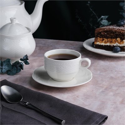 Кофейная пара 100 мл, фарфор, Aristocrat, Noble NEW 81290267 - фото 41740054