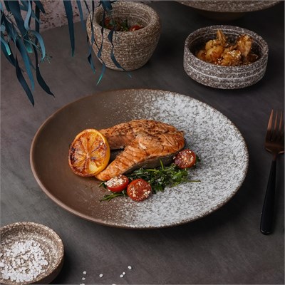 Тарелка  26,5 см, Brown Taiga Untouched, P.L. Proff Cuisine 81223246 - фото 41742476