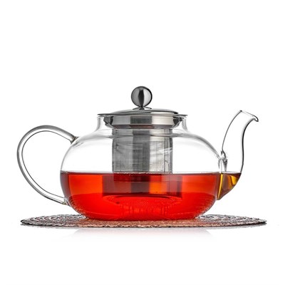 Чайник заварочный с колбой "Оазис", 500 мл, термостекло, PL 81272307 - фото 41747819