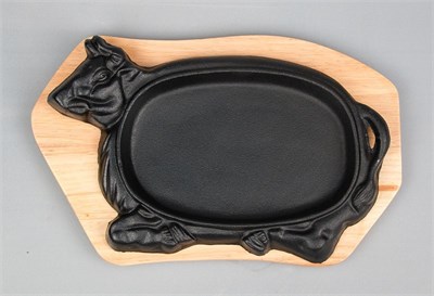 Блюдо для подачи "Корова", чугун, на деревянной подставке P.L. Proff Cuisine 81211107 - фото 41747977