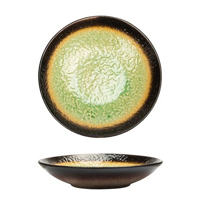 Салатник d=24*h 5 см,1100 мл, каменная керамика,серия "2022 Spider Silk-Green" 81229277 - фото 41749126