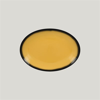 Блюдо овальное RAK Porcelain LEA Yellow 26 см (желтый цвет) 81223406 - фото 41761790