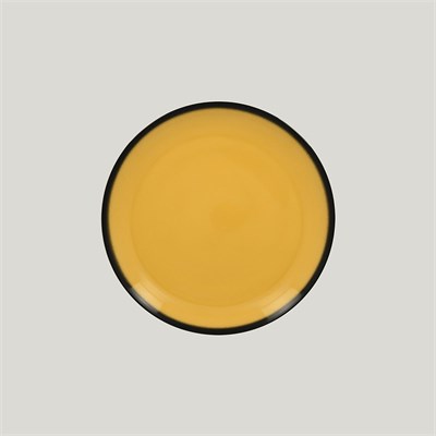 Тарелка круглая RAK Porcelain LEA Yellow 18 см (желтый цвет) 81223506 - фото 41773652