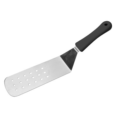Лопатка перфорированная 20 см, черная пластиковая ручка, P.L. Proff Cuisine 81240072 - фото 41811391