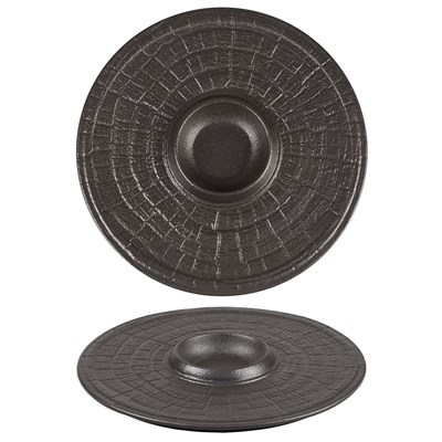 Блюдо для подачи  Black Raw Stellar 25 см, P.L. Proff Cuisine 81223479 - фото 41825155