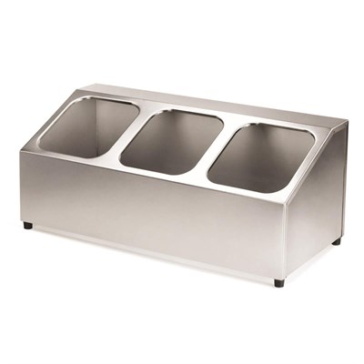 Подставка для гастроемкостей (поли) 1/6 h200 мм 3 отделения 50*22*20 см нерж, P.L. Proff Cuisine 81280153 - фото 41831578