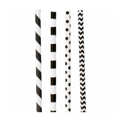 Трубочки бумажные коктейльные "Полоски-горошек" 0,6*20 см,(1упаковка=200 шт), Garcia de PouИспания 81211321 - фото 41835831