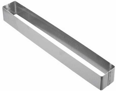 Рама кондитерская узкая 56*9 см, h 4 см, нержавейка, Россия 92100146 - фото 41836989