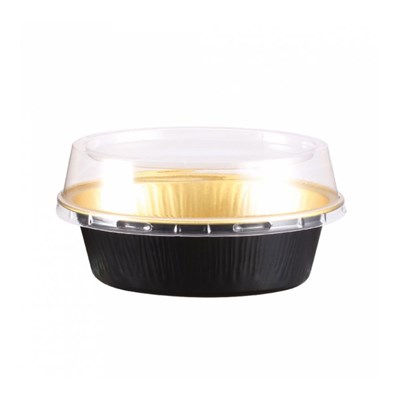 Форма для выпекания 85 мл, 9,7*6,6 см, 100 шт, алюминий, черный/золотой, без крышки, Garcia de Pou 81211023 - фото 41849757