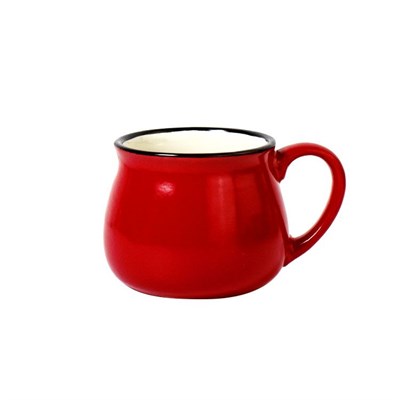 Кружка фарфоровая,250 мл,красная  P.L. 81229014 - фото 41852129