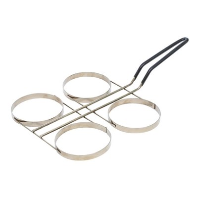 Форма для жарки 4-х яиц, диаметр кольца 10 см, h 1,2 см, металл, P.L. Proff Cuisine 81240169 - фото 41862133