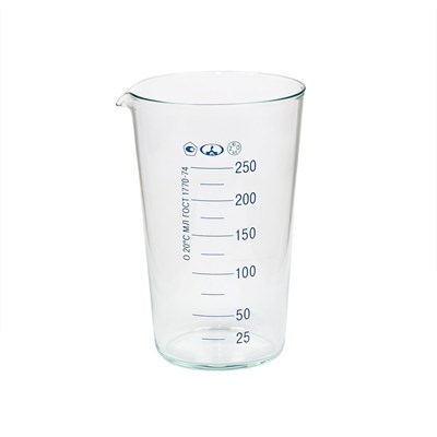 Мензурка 250 мл, стекло, ГОСТ 1770-74 81253326 - фото 41863548