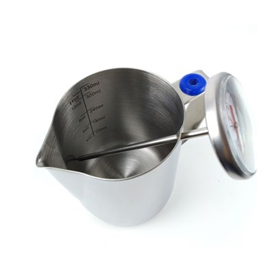 Питчер для молока с термометром, 350 мл, P.L. Proff Coffee 30000016 - фото 41863703