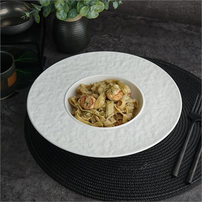 Тарелка для пасты d=28см, 400 мл,фарфор,белый цвет, матовая поверхность, "Паназия" P.L.-ProffCuisine 81221823 - фото 41866993