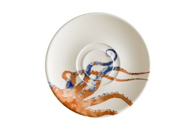 Тарелка d=190 мм. подстановочная (салатник 79393) Аквелис осьминог, форма Гурмэ Bonna /1/12/ 79390