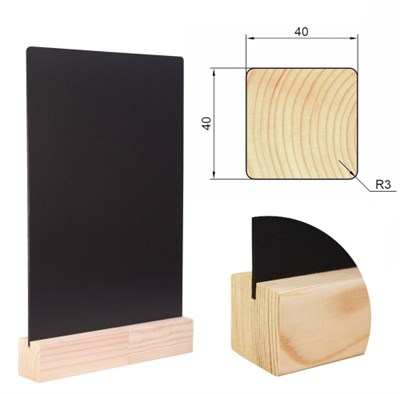 Тейбл тент А4 меловой на дер.основ. 40х40 мм кл006