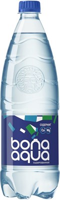 Вода газированная "Бона Аква",пэт бутылка,1000 мл (упаковка 12 шт) 81222809