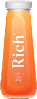 Персиковый Нектар "РИЧ",стеклянная бутылка,200 мл,(упаковка 12 шт) 81222814