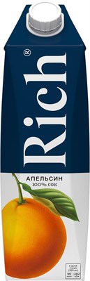 Сок Апельсиновый "РИЧ",тетрапак,1000 мл,(упаковка 12 шт) 81222817