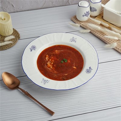 Тарелка глубокая d=23 см, h=3.9 см, 500 мл,коллекция "Sea Flower"  P.L. 81222316