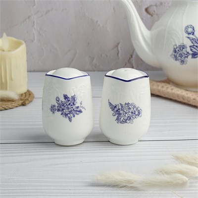 Набор соль+перец, d=5.1см, h=7.3см, коллекция "Sea Flower"  P.L. 81222328