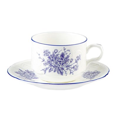 Пара чайная 240 мл, d=8.7см, h=6.5 см, коллекция "Sea Flower"  P.L. 81222330