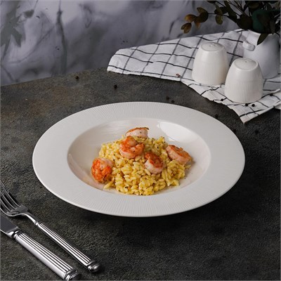 Тарелка глубокая 27 см, фарфор "NOBLE" серия "NEO SILK" 81222353